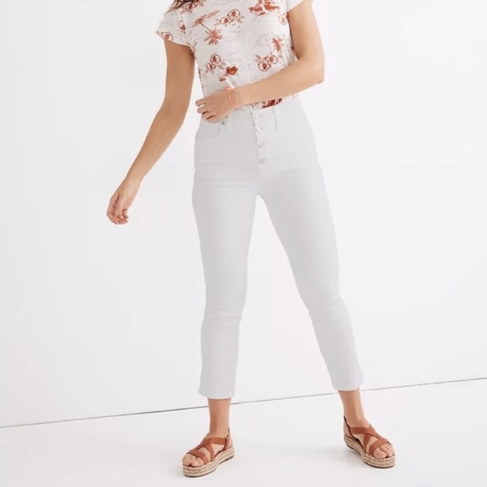 Madewell  White Stovepipe Jeans 28T 28 Tall